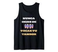 Nunca Dejes De Tocar Tu Tambor Orgullo Boricua Porto Rico Canotta