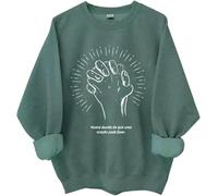 Nunca Duvide Do Que Uma Oração Pode Fazer Felpa, Nunca Duvide Do Que Uma Oração Pode Fazer Camicie Donna Uomo, Verde, L