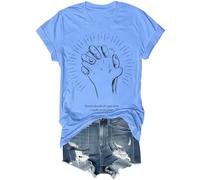 Nunca Duvide Do Que Uma OraçãO Pode Fazer Shirt Funny Pray What Prayer Can Do T-Shirt, Blu Carolina, L