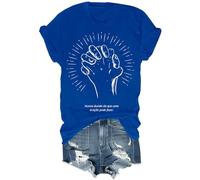 Nunca Duvide Do Que Uma OraçãO Pode Fazer Shirt Funny Pray What Prayer Can Do T-Shirt, Blu reale, S