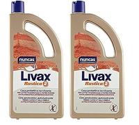 Nuncas Livax Cera Autolucidante Rustica Pavimenti in Cotto e Mattoni Rustici - 1000ml (Confezione da 2)