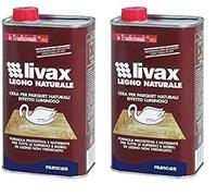 Nuncas Livax legno naturale cera superfici non verniciate - 1000ml (Confezione da 2)