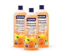 Nuncas Pavimenti Profumati Detergente Pavimenti, Agrumi, Multipack, Confezione da 3 x 1 litri