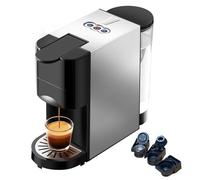 NUNETH Macchina Da Caffè A Capsule Completamente Automatica 3 in 1 - Macchina Per Caffè Espresso Con Funzione Di Memoria Del Volume Della Tazza, Doppia Estrazione Calda E Fredda
