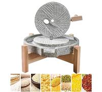 NUNETH Mulino a Pietra Mulino a Mano per Cereali per Uso Domestico Macinatore di Pietra, Mulino a Pasta Pesante/Mulino per Cereali/Mulino per Riso/Macinino a Umido/Macinino a Secco