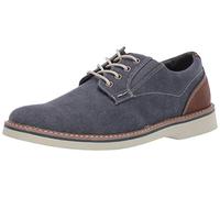 Nunn Bush Barklay Canvas Plain Toe Oxford Lace Up, Uomo, Blu Scuro, 8 Wide