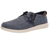 Nunn Bush Brewski Moc Toe Slip-on Canvas Knit Moc con, Navy, 44 EU