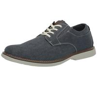 Nunn Bush Otto Canvas Plain Toe Oxford Lace Up, Uomo, Blu Scuro, 48 EU