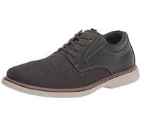 Nunn Bush Otto Plain Toe Knit Oxford-Scarpe Stringate con Suola Leggera, Uomo, Grigio, 42.5 EU Larga