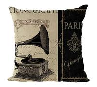 Nunubee Cotone e Lino Shabby Chic Animale Copricuscini e Federe Cuscini Decorativi per Divano Letto 45x45cm