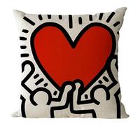 Nunubee Cotone e Lino Shabby Chic Animale Copricuscini e Federe Cuscini Decorativi per Divano Letto 45x45cm