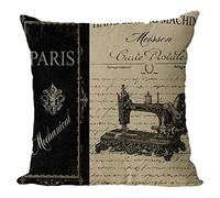 Nunubee Cotone e Lino Shabby Chic Animale Copricuscini e Federe Cuscini Decorativi per Divano Letto 45x45cm