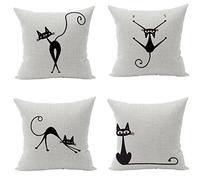 Nunubee Fodera per cuscino di rete Colorblock Boemia geometrica divano decorativo scandinavo camera da letto federa divano, triangolo 17 45 x 45 cm