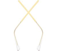 NUOBESTY 1 Paio Aste di Ricambio per Occhiali in Metallo Oro | Supporto Antiscivolo, Design Lineare e Resistente, per Riparazioni Quotidiane di Montature e Occhiali da Sole