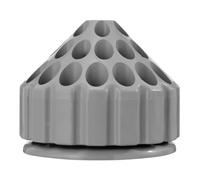 NUOBESTY 1 Pz Scatola Portaoggetti per Punte da Trapano Organizer per Punte da Trapano Contenitore Rotante per Punte da Trapano Custodia per Il Trasporto Grigio ABS