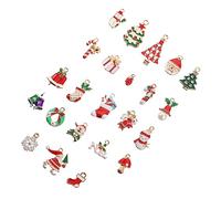 NUOBESTY 1 Set Accessori Per Addobbi Natalizi Decorazioni Ciondoli Di Perline Natale Ghirlanda Arredamento Ornamenti Ciondolo Natalizio Fai Da Te Mini Ciondolo Lega 23 Pezzi