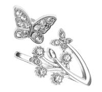 NUOBESTY 1 Set anello decorativo cinturino accessorio orologio da polso decorazione dell'orologio Guarda il braccialetto di fascino cinturino Guarda gioielli jewel watch charm Lega di zinco