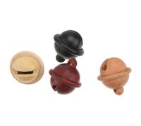 NUOBESTY 1 Set Campana di Legno Campane per Ciondolo Campana Campanelli per Braccialetti Mini Campane della Decorazione del Festival Piccolo Decorativo Abbellimenti 4 Pezzi