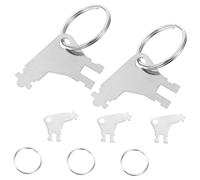 NUOBESTY 1 Set Chiave del Distributore Vasetto per Togliere Lo Smalto Dispensare Il Asciugamano Distributore Automatico Trasparente Porta Salviette di Carta Versare Bianca Metallo 5 Pz