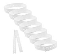 NUOBESTY 1 Set Cinghia Porta Contenitori di Stoccaggio Cestino Confezione Vuoto Ansimare Pieno Imballaggio Magazzinaggio Etagère Sigillante Cubi Banda Elastica Bianca 20 Pezzi
