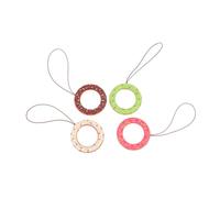 NUOBESTY 1 Set Ciondoli Silicone Per Telefono Donut Straps Colorati Per Chiavi E Fotocamere Accessori Pratici E 4 Pezzi