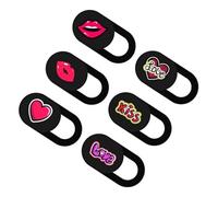 NUOBESTY 1 Set Copertura Privacy Per Webcam Con Design Cartone Animato Cuore E Labbra Facile Applicare Su Laptop E Smartphone Protettore Per Privacy Digitale 6 Pezzi