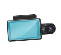 NUOBESTY 1 Set Dash Cam Auto Doppia Registratore Video Anteriore e Posteriore con Visione Notturna Installazione Facile e Rotazione per Della