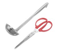 NUOBESTY 1 set di attrezzi per : legna, pellet, carbone, pala, stufa, braciere, falò, barbecue, clip resistente, paletta per cenere, per interni ed esterni