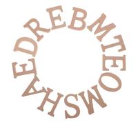 NUOBESTY 1 set di lettere decorative in legno - Cartello con lettere dell'alfabeto in legno rustico 3D fai da te, autoportante, la migliore insegna per la casa dei sogni, per il tavolo del bar del