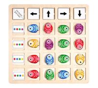NUOBESTY 1 set di puzzle da tavolo per bambini - giocattolo per il riconoscimento della direzione e dei colori - giocattolo per le abilità cognitive dei bambini per l'educazione precoce - puzzle