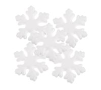 NUOBESTY 1 Set Fiocchi di Neve di Natale Giochi per Giochi Mini Figurine delle Vacanze Decorazioni per Feste Invernali Ornamento Dell'albero di Natale Bianca 50 Pezzi