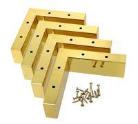 NUOBESTY 1 Set tappetino per mobili livellatori per mobili piedini regolabili regolabile alzate piazza Reser per le gambe di mobili alzata per mobili ferro da stiro Golden