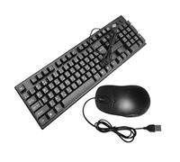 NUOBESTY 1 Set Tastiera e Mouse USB Cablati con Arabe Combo Silenzioso per Laptop Design e Facile Usare Risposta Veloce Ritardi per e Casa