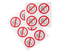 NUOBESTY 10 Adesivi Segnaletici Vietato Toccare 5Cm Cartelli di Avvertimento di Sicurezza Autoadesivi per Fabbriche Etichette Resistenti per Cantieri e Laboratori Misure Preventive