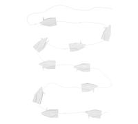 NUOBESTY 10 Corde Stringhe Ghirlanda Origami Gru in Carta Decorazione Sospesa Pre-piegata per Matrimoni Shower e Feste di Compleanno Addobbi Giapponesi per Soffitto e Parete