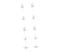 NUOBESTY 10 Corde Stringhe Ghirlande Origami Gru di Carta Bianco Decorazioni Handmade per Matrimoni Shower Feste Nuziali e