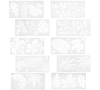 NUOBESTY 10 Fogli di Stencil per Bambini Modelli di Piante Decorative Kit di Arti E Mestieri per Bambini Divertimento nel Disegno