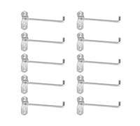 NUOBESTY 10 Ganci per Attrezzi da Giardino in Metallo 150mm, Appendini per Utensili da Garage e Magazzino, Supporti Resistenti per Organizzazione di Scopa e Strumenti, Set per Uso Gravoso