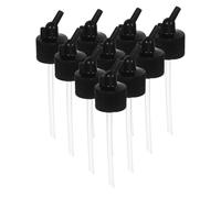 NUOBESTY 10 Pezzi Adattatore Tappo per Barattolo Aerografo Angolato Plastica Compatibile con Bottiglie Spray da Facile Installazione per Pittura di Precisione