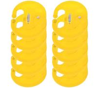 NUOBESTY 10 Pezzi Anello Nasale per Giovane Bovino Svezzamento, Plastica | Strumento per Bestiame, Facile da Usare, Lavorazione Fine, Non Ferisce Naso del Bovino