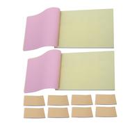 NUOBESTY 10 Pezzi Blank Carbonless Copy Notepad Kraft Paper Portable Writing Journal For Business Records And Travel Notes