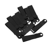NUOBESTY 10 pezzi Clip da Cintura in Manganese Gancio Resistente per Cinturini Custodie e Borse Design e Durevole per Uso Quotidiano e Outdoor