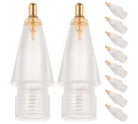 NUOBESTY 10 pezzi di ricambio per punta stilo compatibile con Apple Pencil 1/2, pennino piccolo stilo capacitivo, accessori per scrittura e disegno per dispositivi touch