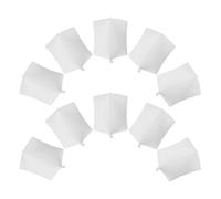 NUOBESTY 10 Pezzi Palloncino Gonfiabile Bianco da Scrivere per Feste, | Decorazione Versatile per Compleanno e Interni, Facile da Appendere, Non Include Lampada