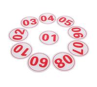 NUOBESTY 10 Pezzi Targa Numerata Civici Civici Per Camere D'Albergo Etichette A LED Insegne Per Porte D'Ingresso Per Cancelli Camere