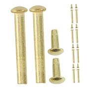 NUOBESTY 10 Set accessori per ventilatori rivetti per ventaglio rivetto dell'albero della portatile albero del ventilatore Porta della pieghevole Acciaio inossidabile D'oro