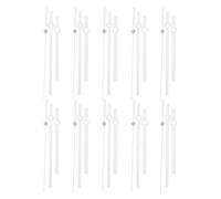 NUOBESTY 10 Set Fai da Te Kit di Movimento per Orologio da Parete meccanismo al Quarzo Anti-ticchettio lancette dell'orologio in Metallo Parti di Ricambio per cornici per Punto Croce Arte Senza