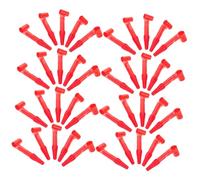 NUOBESTY 100 Pezzi Accessori per Giocattoli per Lingua Fischietto Giocattolo Fissaggio del Drago Giocattolo di Serpente Giocattoli per Fischietti di Festa Rosso Plastica