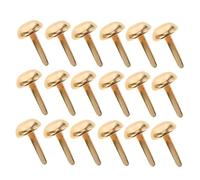 NUOBESTY 100 Pezzi Chiodi A Due Gambe A Forma Fungo Perni Rotondi per Scrapbooking per Borchie Carta Mini Borchie Decorative Perni per Perni per