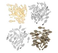 NUOBESTY 100 pezzi Ciondoli Pala in Lega per Creazione Gioielli Fai da Te Charm Pendente per Collane Accessori Moda in Colori Classici per Personalizzare Collane e Bracciali